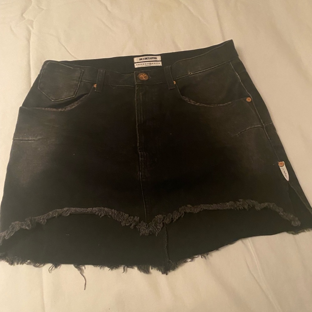 One teaspoon denim mini skirt